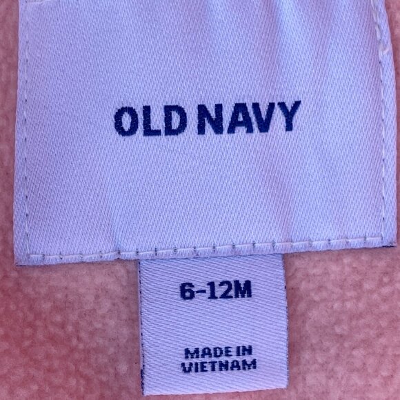 Old Navy Baby Polka Dot Quilted Snowsuit Sz 6-12mos Pink One-Piece Winter Girly - Picture 13 of 13